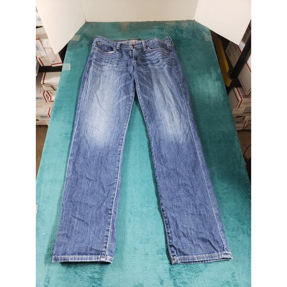 Lucky Brand Jeans Size 8 Womens Blue Stretch Pants Mid Rise Sweet N Straight - Picture 2 of 13
